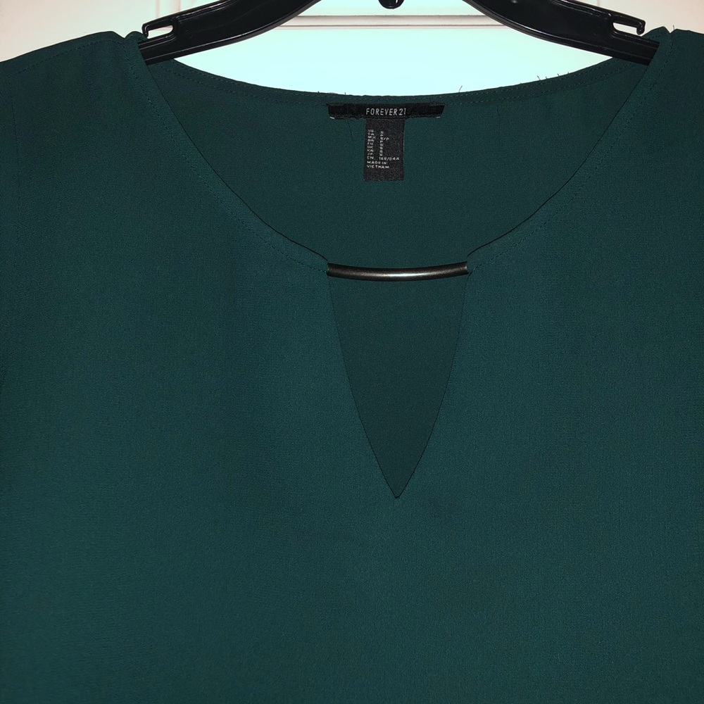 Emerald Chiffon Blouse